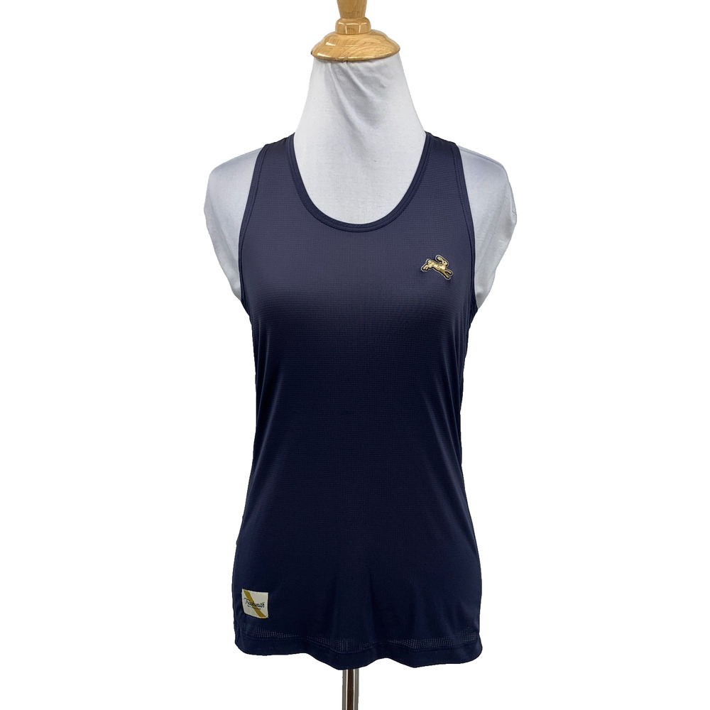 Tracksmith Tank Top Womens XS Extra Small Navy Twilight Tank Performance Vented